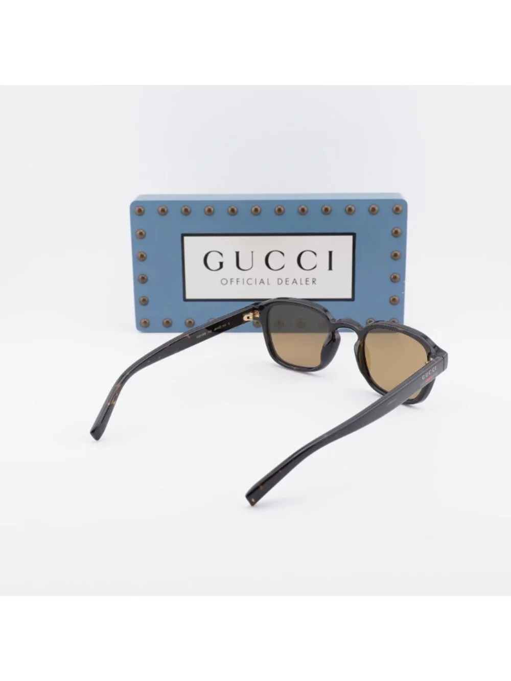 Gucci GG2106S 002 Men Square Sunglasses - Dark Havana / Brown